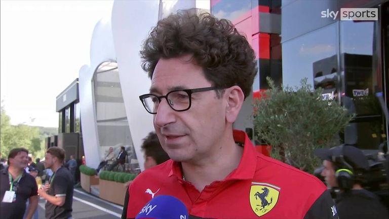 Mattia Binotto says Ferrari will look to address the gap to Red Bull after losing out on a race win today in Spa, despite Carlos Sainz starting on pole