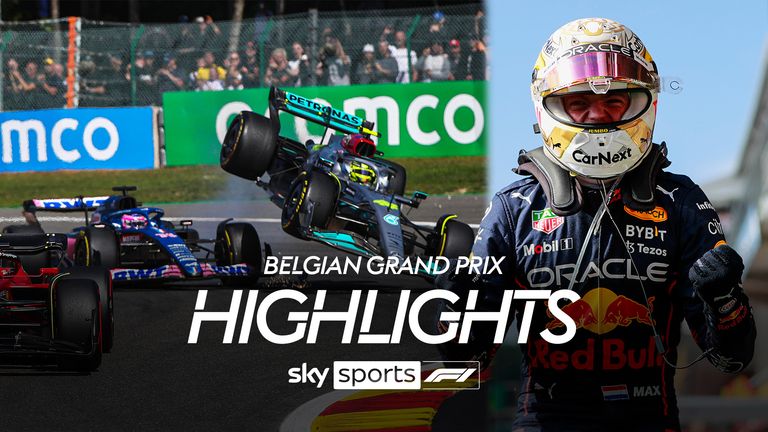 The best of the action from a dramatic Belgian Grand Prix as Max Verstappen won from 14th on the grid