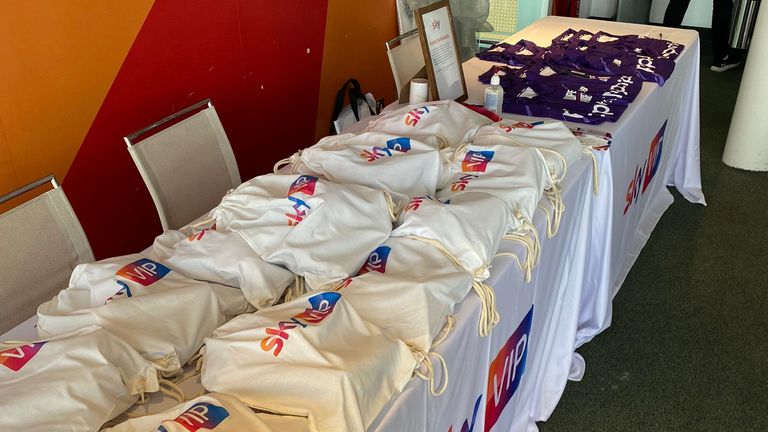 The players from Durham chose to wear Northern Superchargers shirts when they played at the Home of Cricket