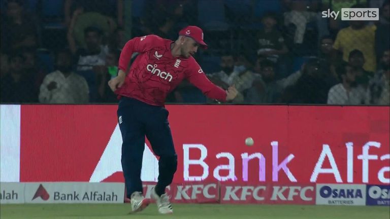 Alex Hales drops Mohammad Rizwan and instantly gets punished as the opener hits a monster six!