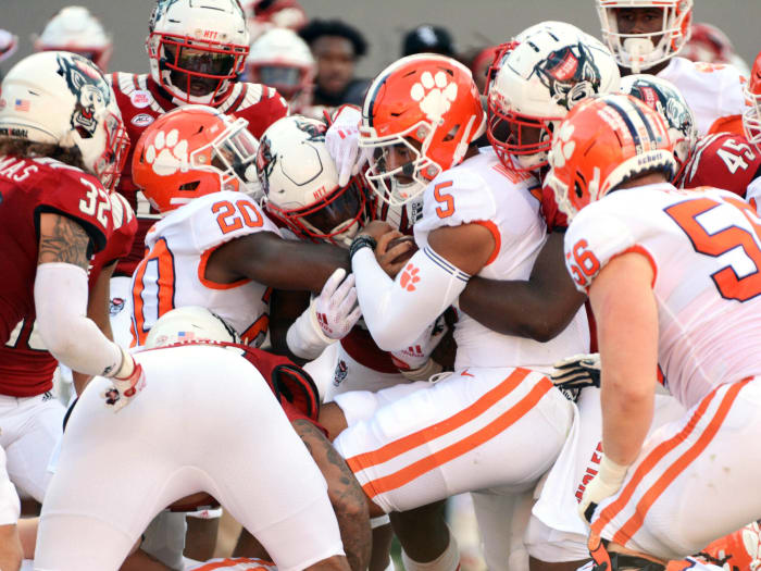 No. 10 North Carolina State (4-0, 0-0 in ACC) at No. 5 Clemson (4-0, 2-0 in ACC), 7:30 p.m., Saturday, ABC