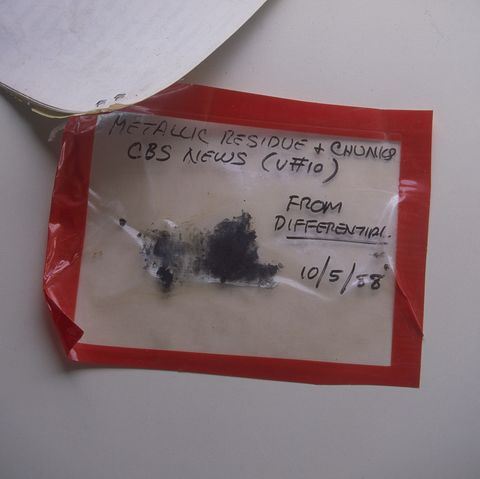 debris dated 10588 from kuralt's "on the road" motorhome