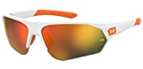 Under Armour unisex adult Ua 7000/S Sunglasses, White Orange/Blue Gradient, 69mm 9mm US