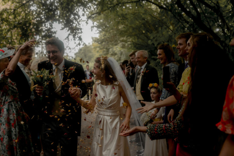 Alice in her Big Bow Dress for her English Marquee Wedding Inspired by the Works of Richard Curtis – Love My Dress® – Wedding Inspiration Daily