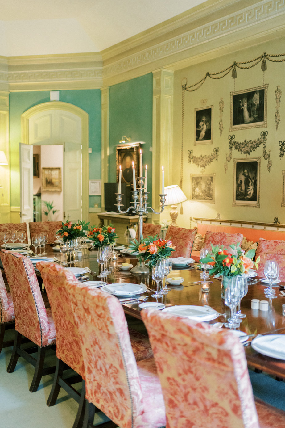 Dining table decor detail