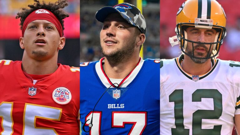 Patrick Mahomes, Josh Allen, Aaron Rodgers; the NFL’s high 10 quarterbacks going into 2022