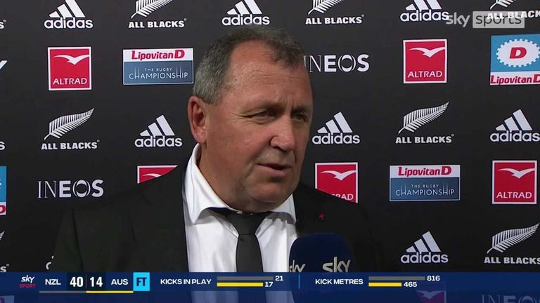 New Zealand head coach Ian Foster was pleased to see his side end the Rugby Championship in positive fashion thanks to their thumping win over Australia 