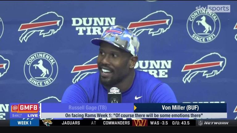 Buffalo Bills linebacker Von Miller says he expecting some 'weird' feelings when he faces his old LA Rams team-mates in Week One of the NFL