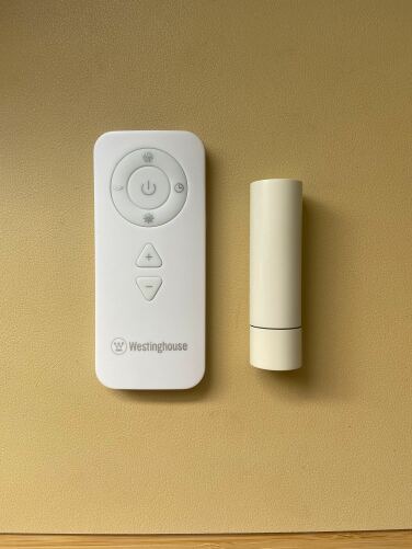 remote next to bullet of lip balm 