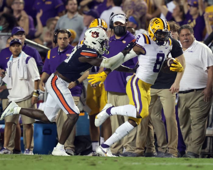 LSU (3-1, 1-0 in SEC) at Auburn (3-1, 1-0 in SEC), 7 p.m., Saturday, ESPN