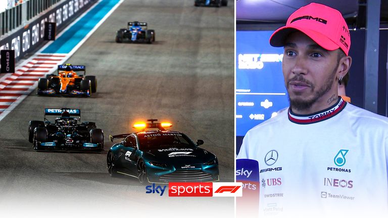 Lewis Hamilton says the ending to the Italian GP brought back memories of his title decider with Max Verstappen in Abu Dhabi in 2021