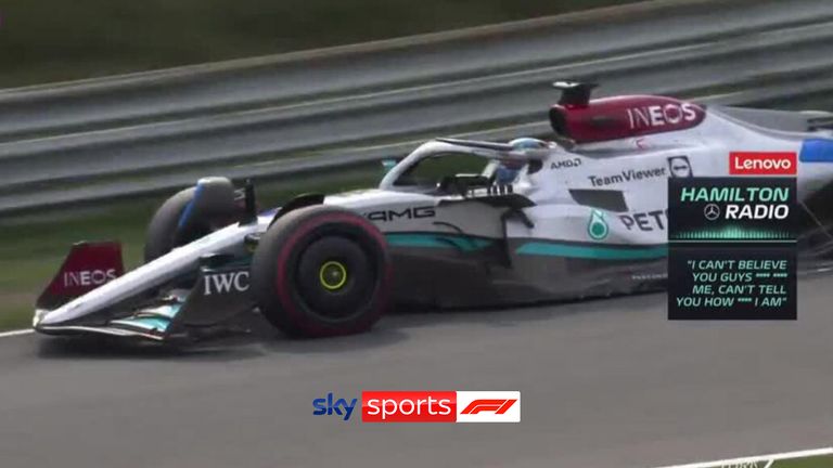 Hamilton vents his frustration at Mercedes' strategy decisions over team radio during the Dutch Grand Prix