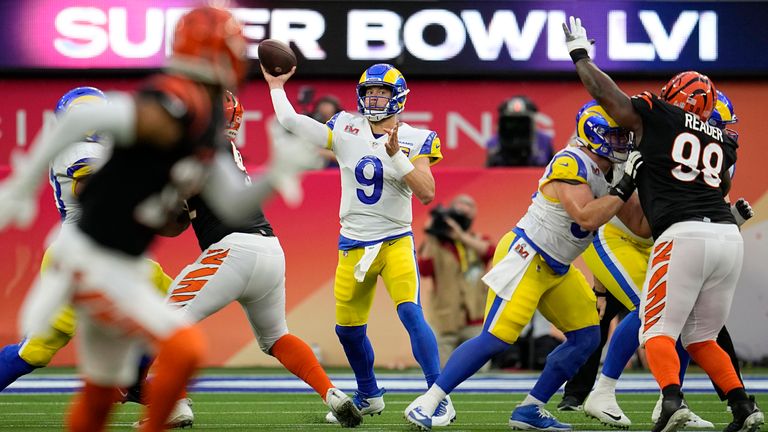 Matthew Stafford won the Super Bowl last season in his very first year with the Los Angeles Rams