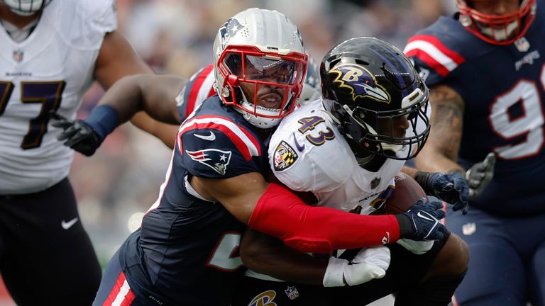Highlights of the Baltimore Ravens against the New England Patriots in Week Three of the NFL season.