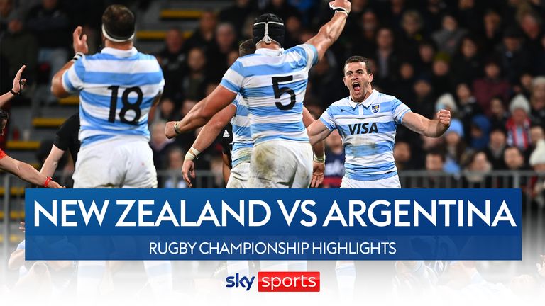 Argentina stunned New Zealand by beating them in Christchurch in Round 3 
