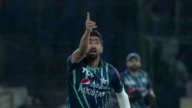 Watch Shahnawaz Dahani's wild celebrations after dismissing Alex Hales and Dawid Malan.