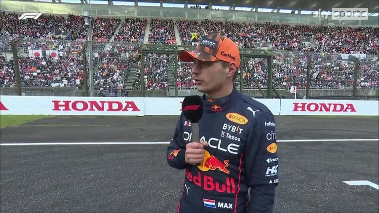 Max Verstappen, Charles Leclerc and Carlos Sainz took the top three spots in qualifying for the Japanese Grand Prix