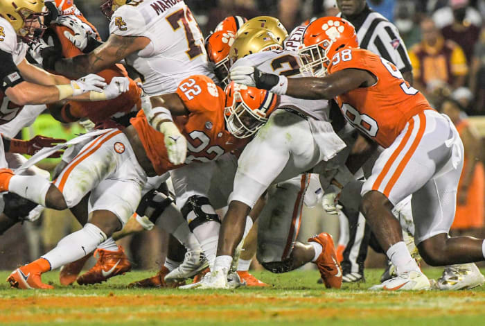 No. 5 Clemson (5-0, 3-0 in ACC) at Boston College (2-3, 1-2 in ACC), 7:30 p.m., Saturday, ABC