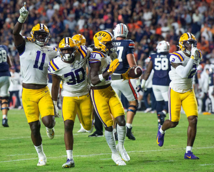No. 8 Tennessee (4-0, 1-0 in SEC) at No. 25 LSU (4-1, 2-0 in SEC), Noon, Saturday, ESPN