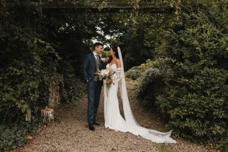 Floral Bridesmaids and shock Tina Turner: Bryan & Anne-Louise