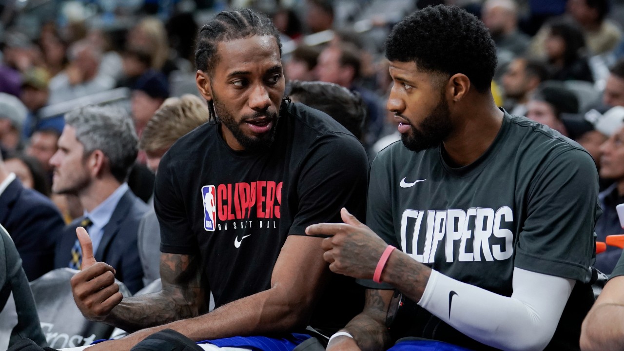 Los Angeles Clippers' Kawhi Leonard Paul George
