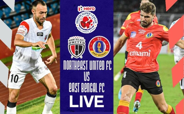 NEUFC vs EBFC LIVE: NorthEast United FC 0-1 East Bengal FC, East Bengal heads into break with one aim lead- Follow LIVE