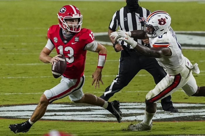 Auburn (3-2, 1-1 in SEC) at No. 2 Georgia (5-0, 2-0 in SEC), 3:30 p.m., Saturday, CBS