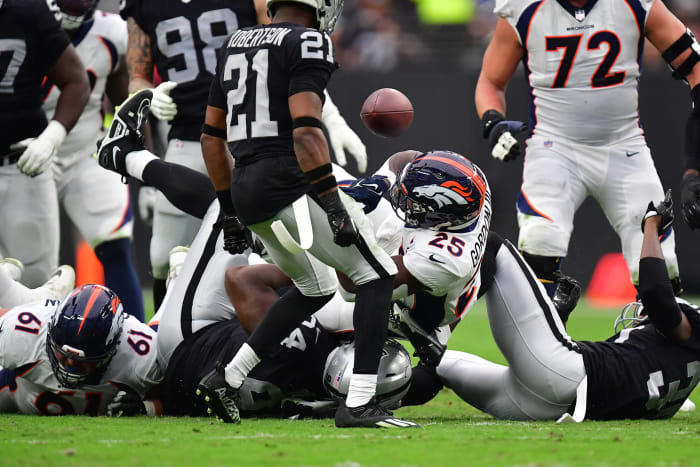 Broncos' running back plan in tatters