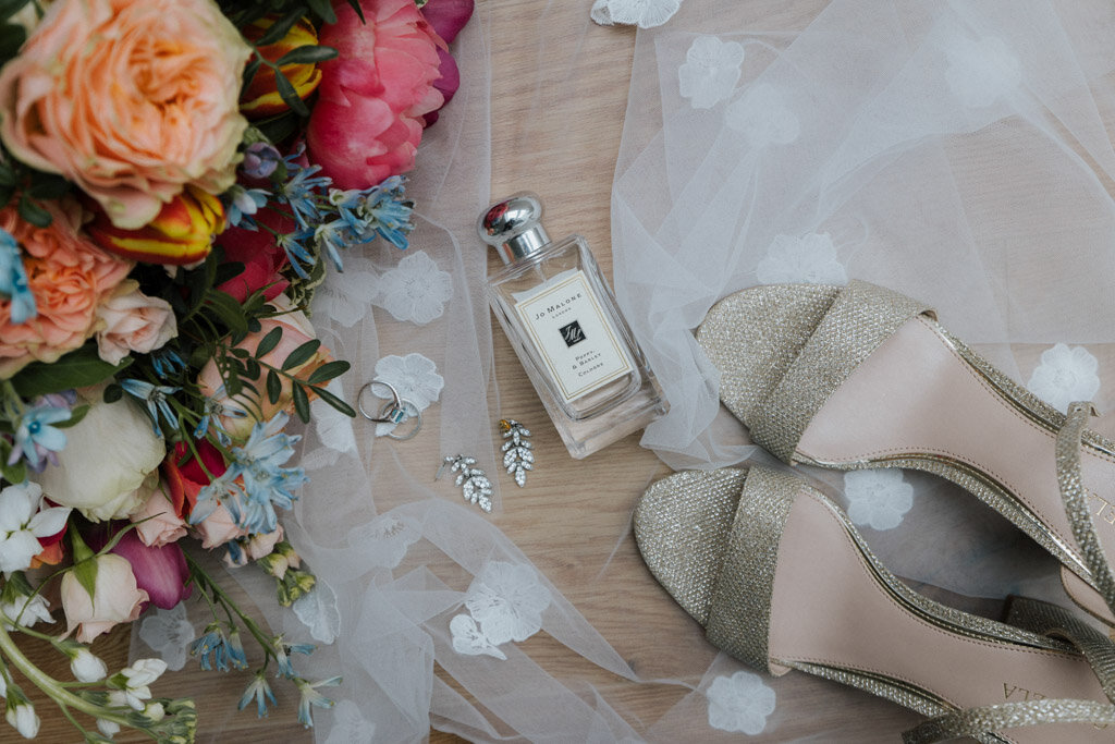 Jo Malone perfume roses bridal heels shoes