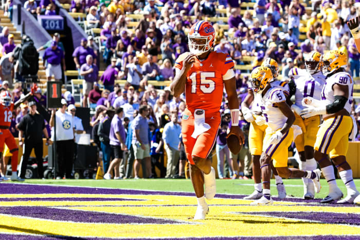LSU (4-2, 2-1 at SEC) at Florida (4-2, 1-2 in SEC), 7 p.m., Saturday, ESPN