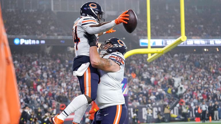 Highlights of the Chicago Bears against the New England Patriots from Week Seven of the NFL season