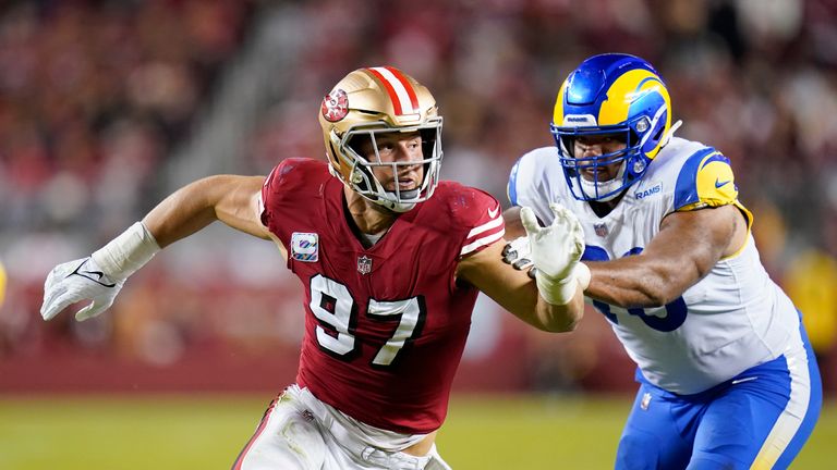 Highlights of the San Francisco 49ers' meeting with the Los Angeles Rams from Week Four of the NFL season
