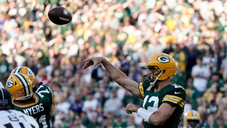 It was a historic night for Green Bay Packers' Aaron Rodgers as he notched his 500th career touchdown pass, finding Romeo Doubs in the endzone