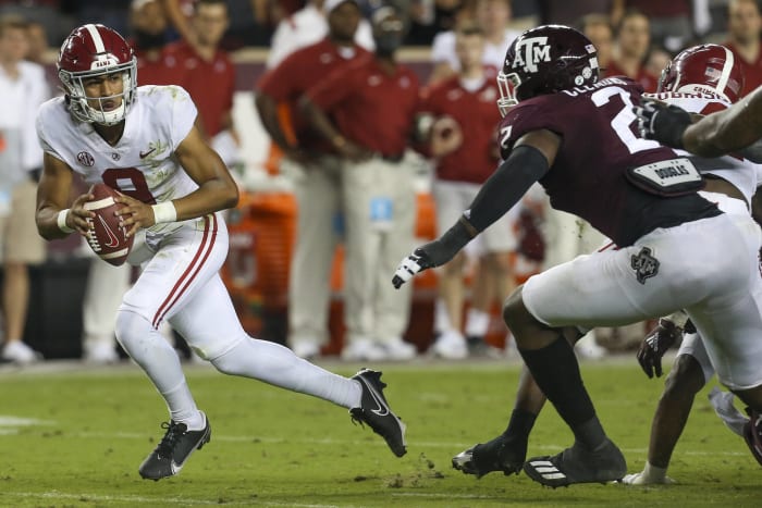 Texas A&M (3-2, 1-1 in SEC) at No. 1 Alabama (5-0, 2-0 in SEC), 8 p.m., Saturday, CBS
