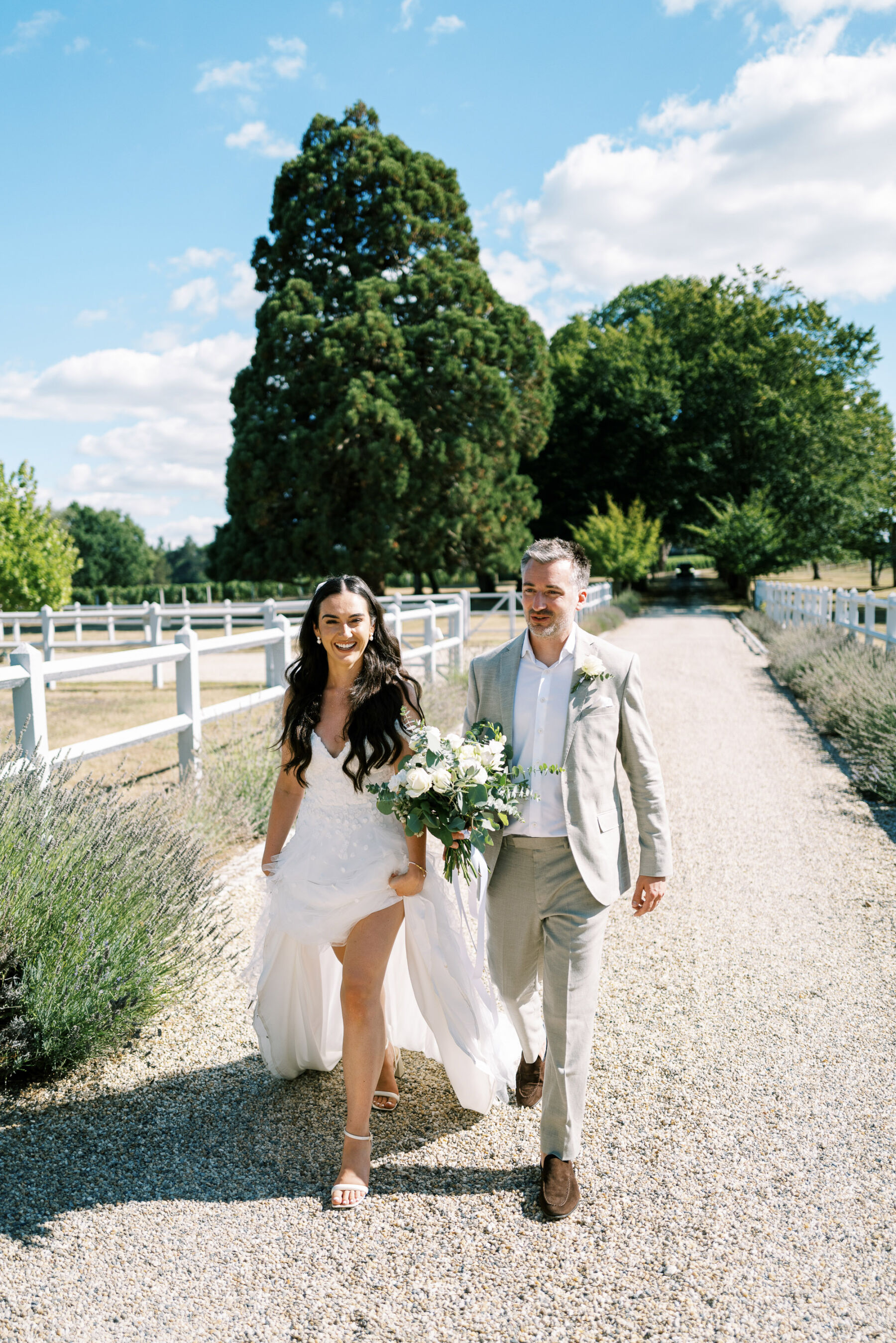 Bride wears Gözde Karadana wedding dress - Romantic French Chateau wedding