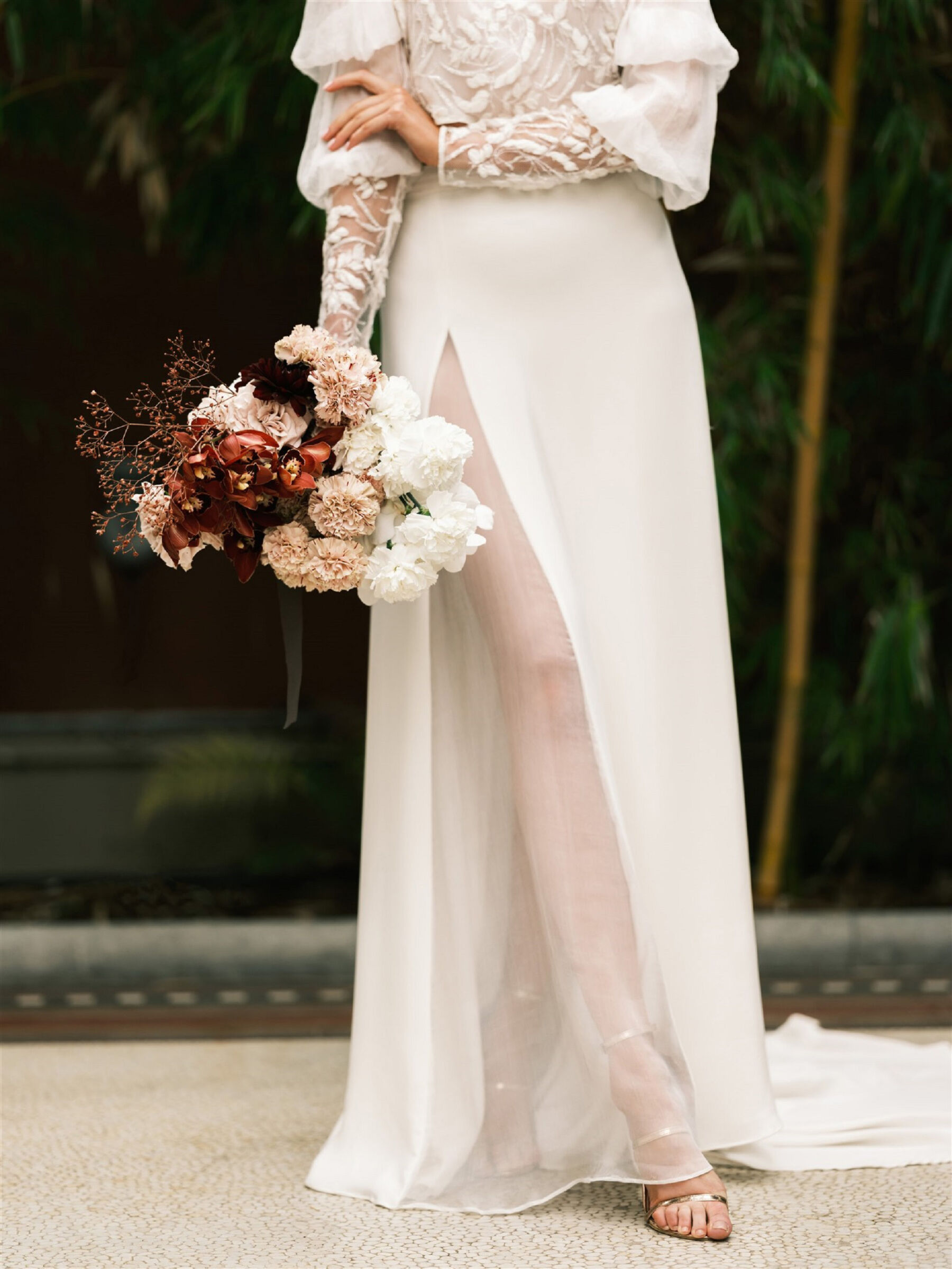 Beautiful modern Autumn wedding bouquet