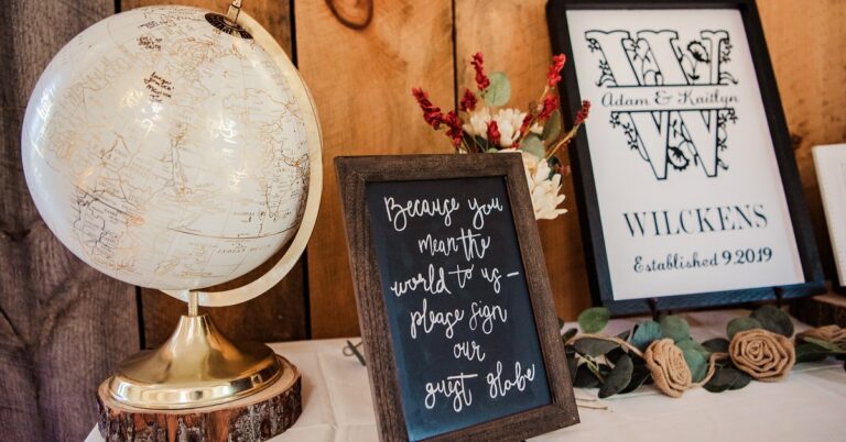 9 Wedding Globe Guest Books: Put a New Spin on an Previous Idea