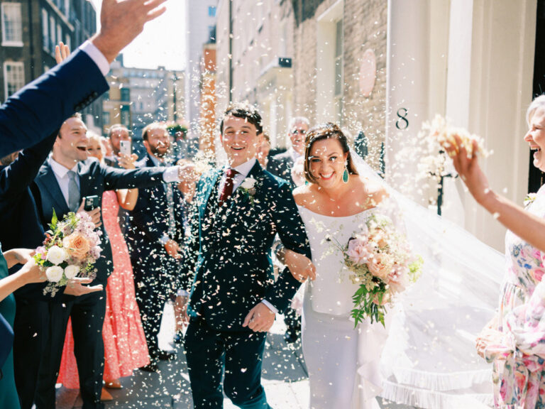 A Classy City Wedding at RSA House for Emma in Lola Varma