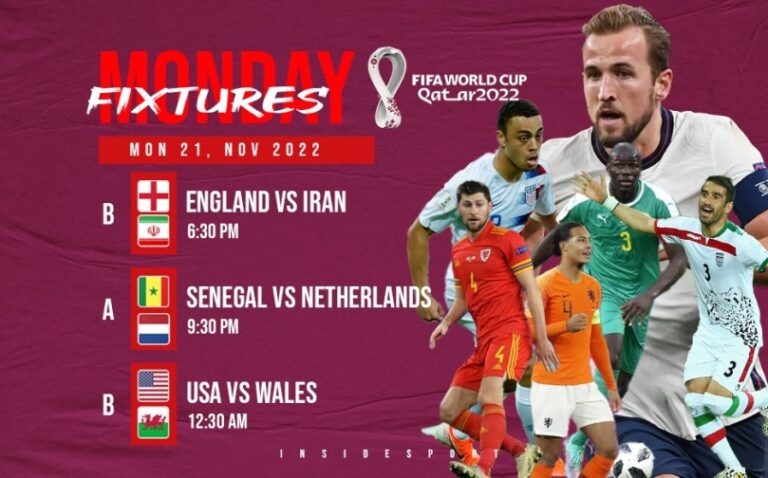 FIFA World Cup 2022: Triple-Header arising on DAY 2, England vs Iran LIVE at 6:30PM, Senegal play Netherlands, USA takes on Wales: Follow LIVE