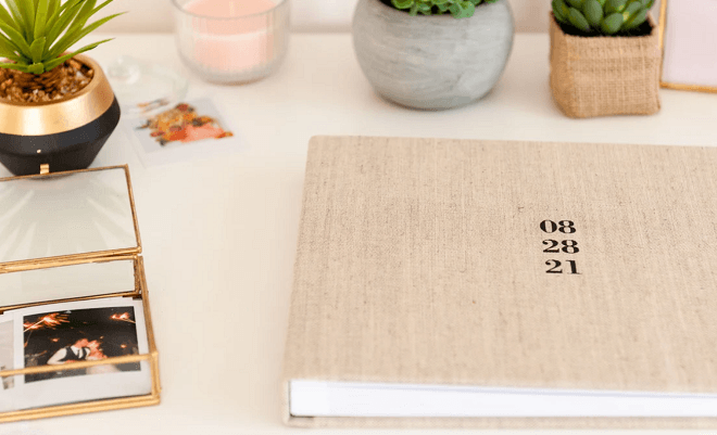 Instax Linen Guest Book