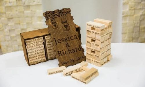 Jenga Wedding Sign Game