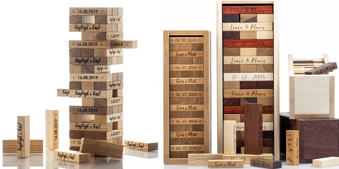Luxury XL Tumble Tower Wedding Guest Book