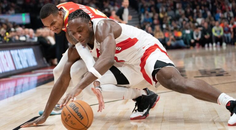 No VanVleet, no downside: Barnes shines at level guard as Raptors pound Hawks