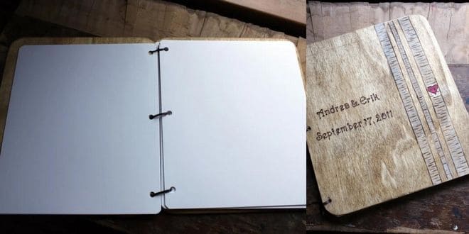 Rustic Birch Wedding Guest Book