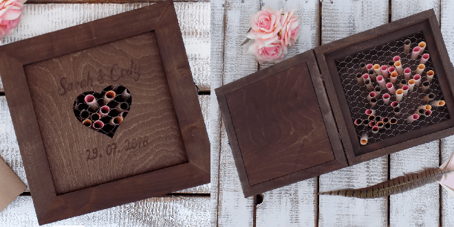 Rustic Shadow Box Guest Book
