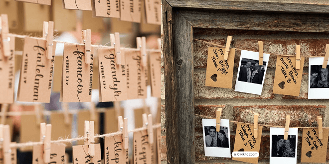 Rustic Wedding Guest Book Photo Frame