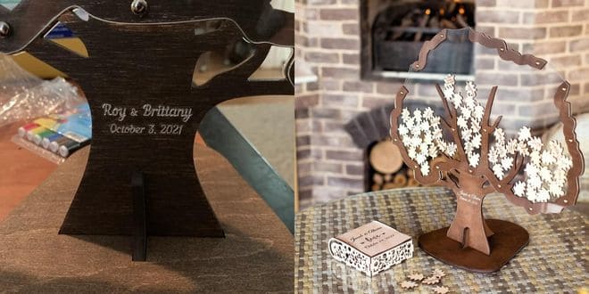 Transparent Tree Wedding Book