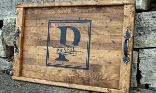 Wooden Tray Guest Book