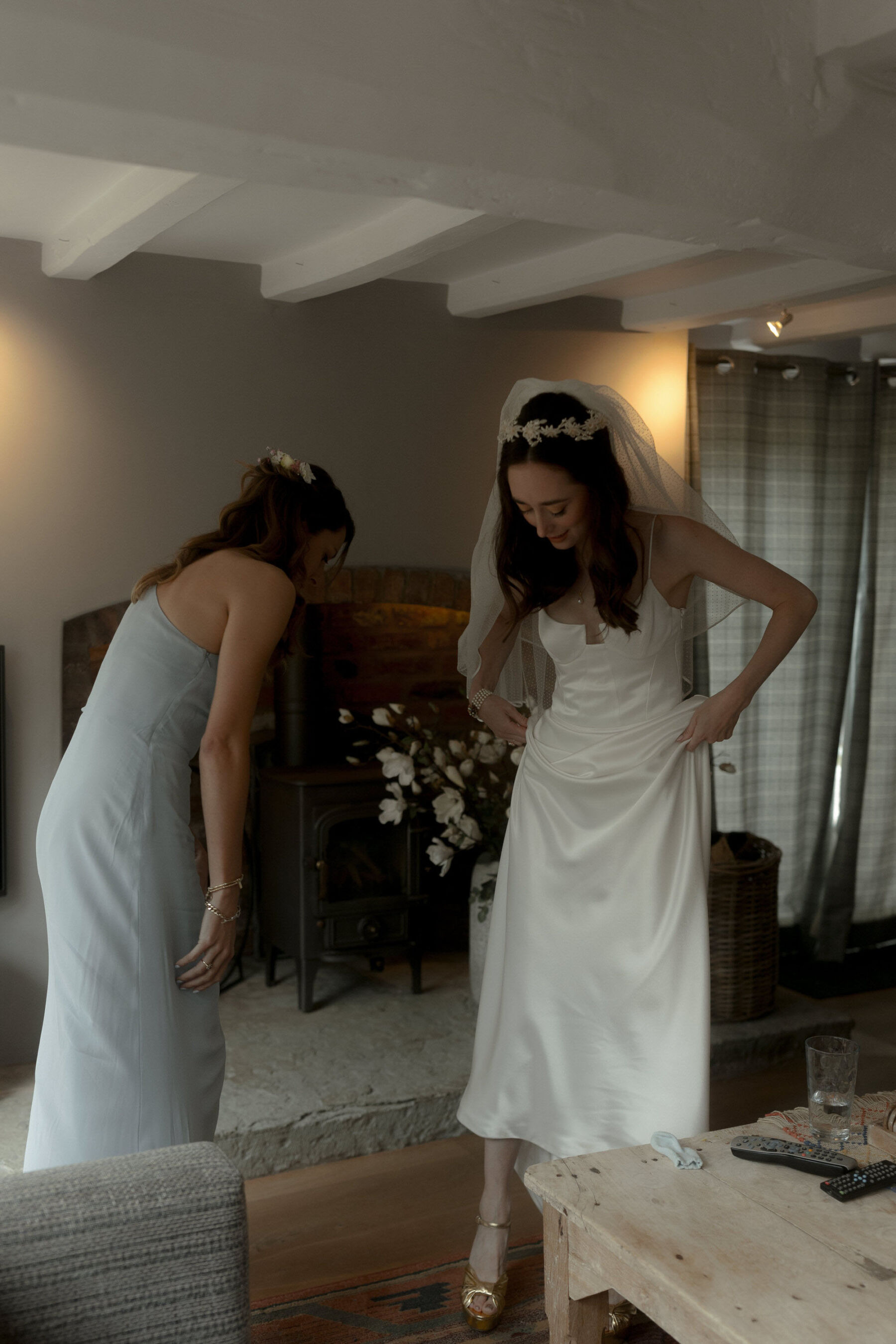 Galvan London wedding dress.
