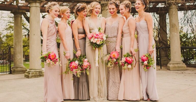 20 Stunning Satin Champagne Bridesmaid Dresses For Each Style